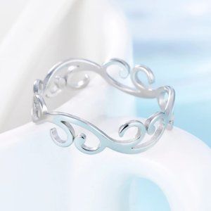Stainless Steel Filigree Ring